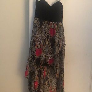 Strapless high-low Charlotte Russe dress size XL
